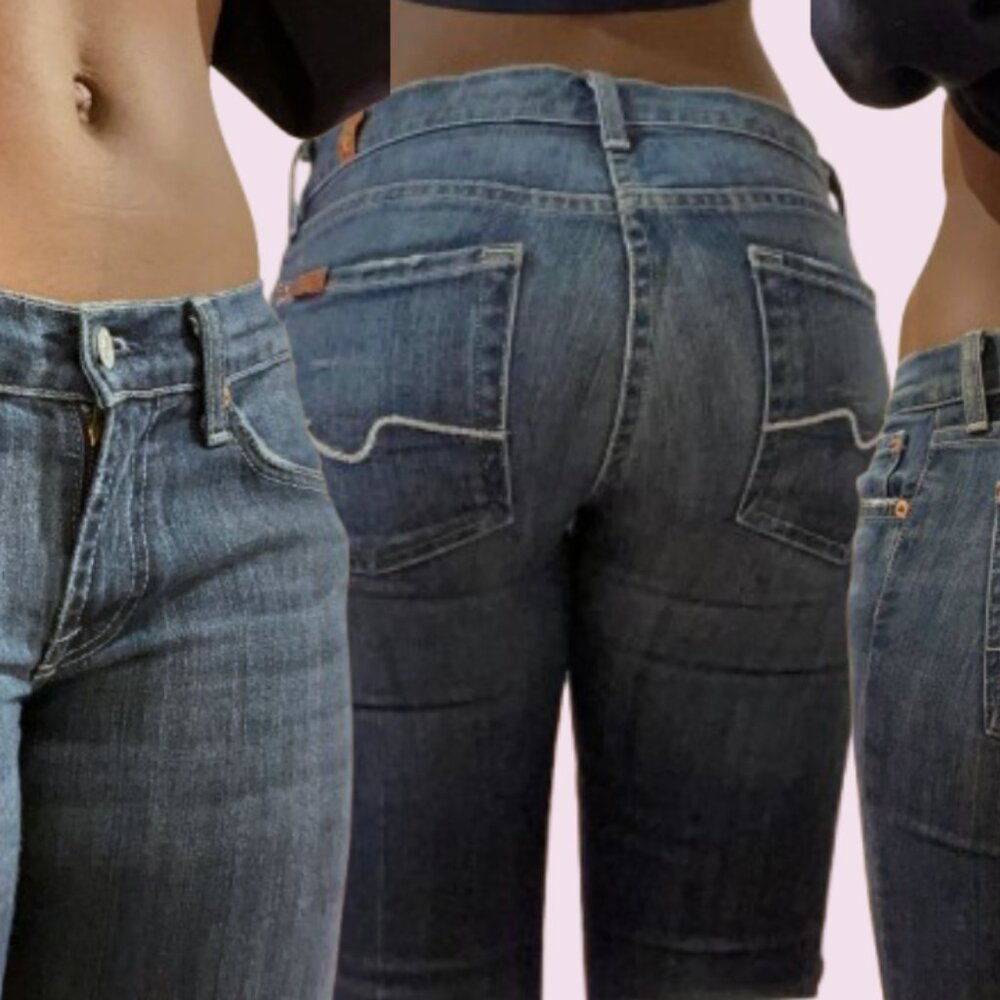 Y2K Low Rise Dark Wash Jeans | Snatched Fit